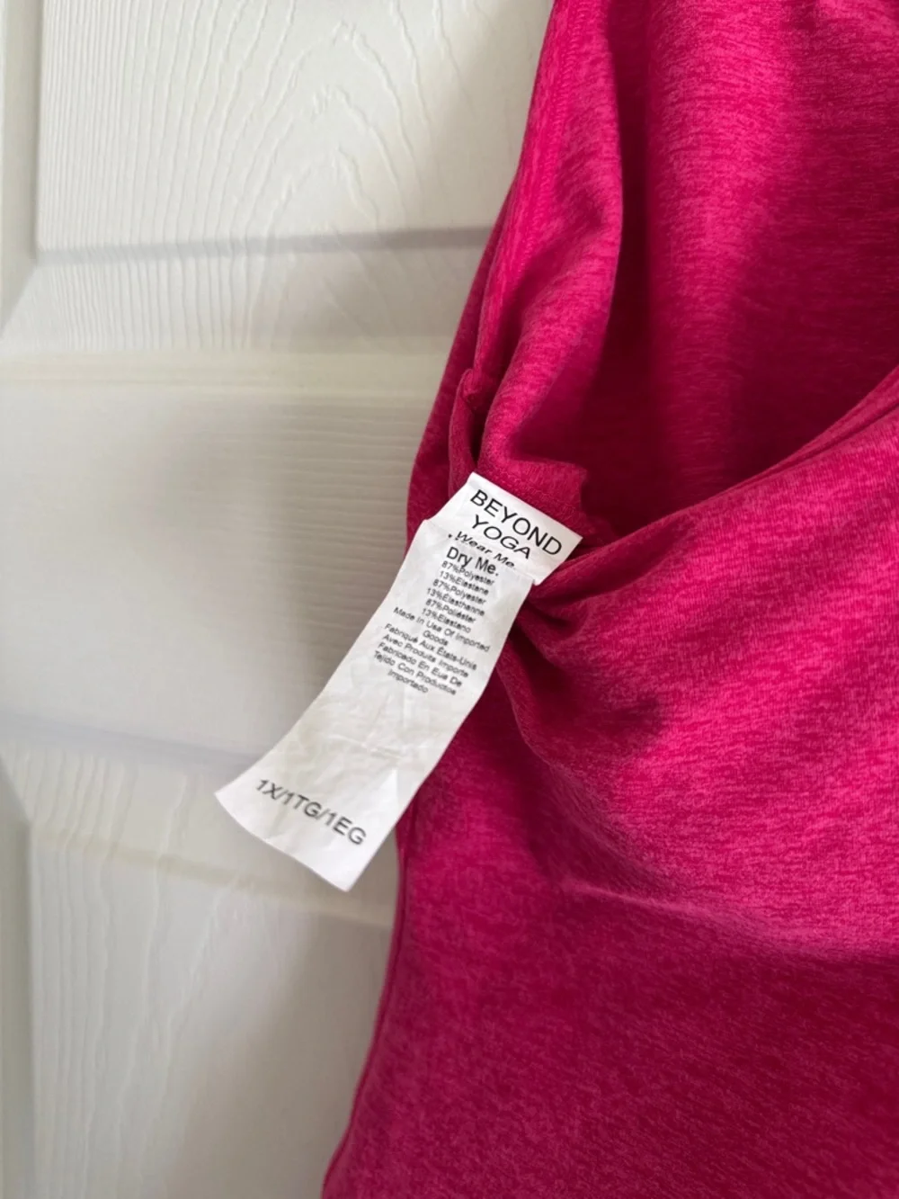 Beyond Yoga Raspberry Pink Racerback Tank Top 1X - Picture 4 of 4